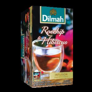 DILMAH Čaj bylinný Ibišek Šípek 20x1,5g