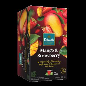 DILMAH Čaj černý Mango Jahoda 20x2g