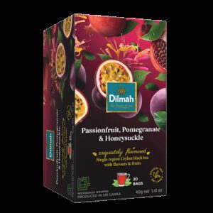DILMAH Čaj černý Maracuja Granátové jablko Zimolez 20x2g